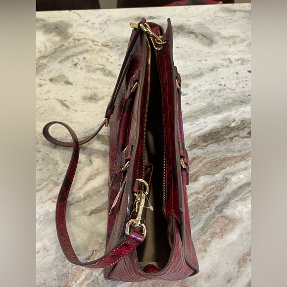 MICHAEL KORS Cinnabar Anaconda Selma Large Tote Purse - Picture 5 of 16